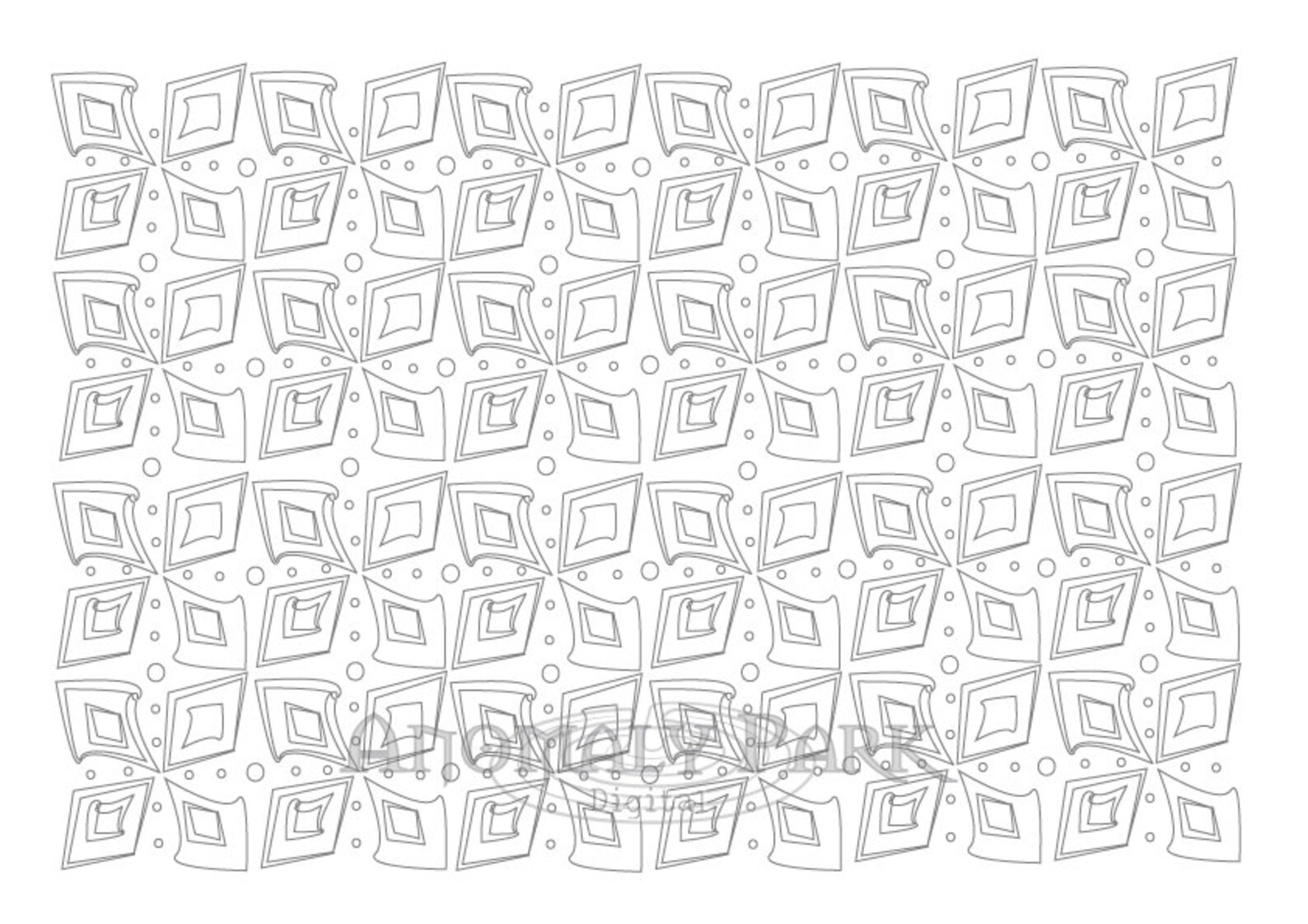 Colouring Layout Coloring Page, Colouring Pattern, Decorative Colouring Design for ...