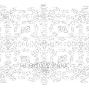 Coloring Pattern, coloring page to colour oval pattern for Adults and Teens