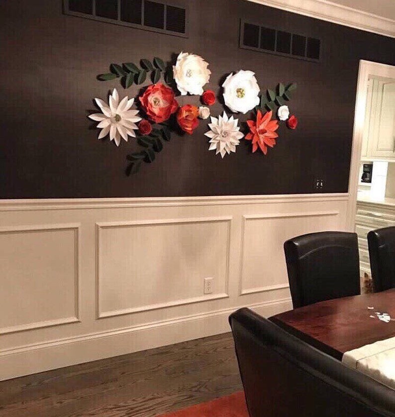 Orange Dining Room Decor Burnt Family Flowers Xmas Gifts For Mom