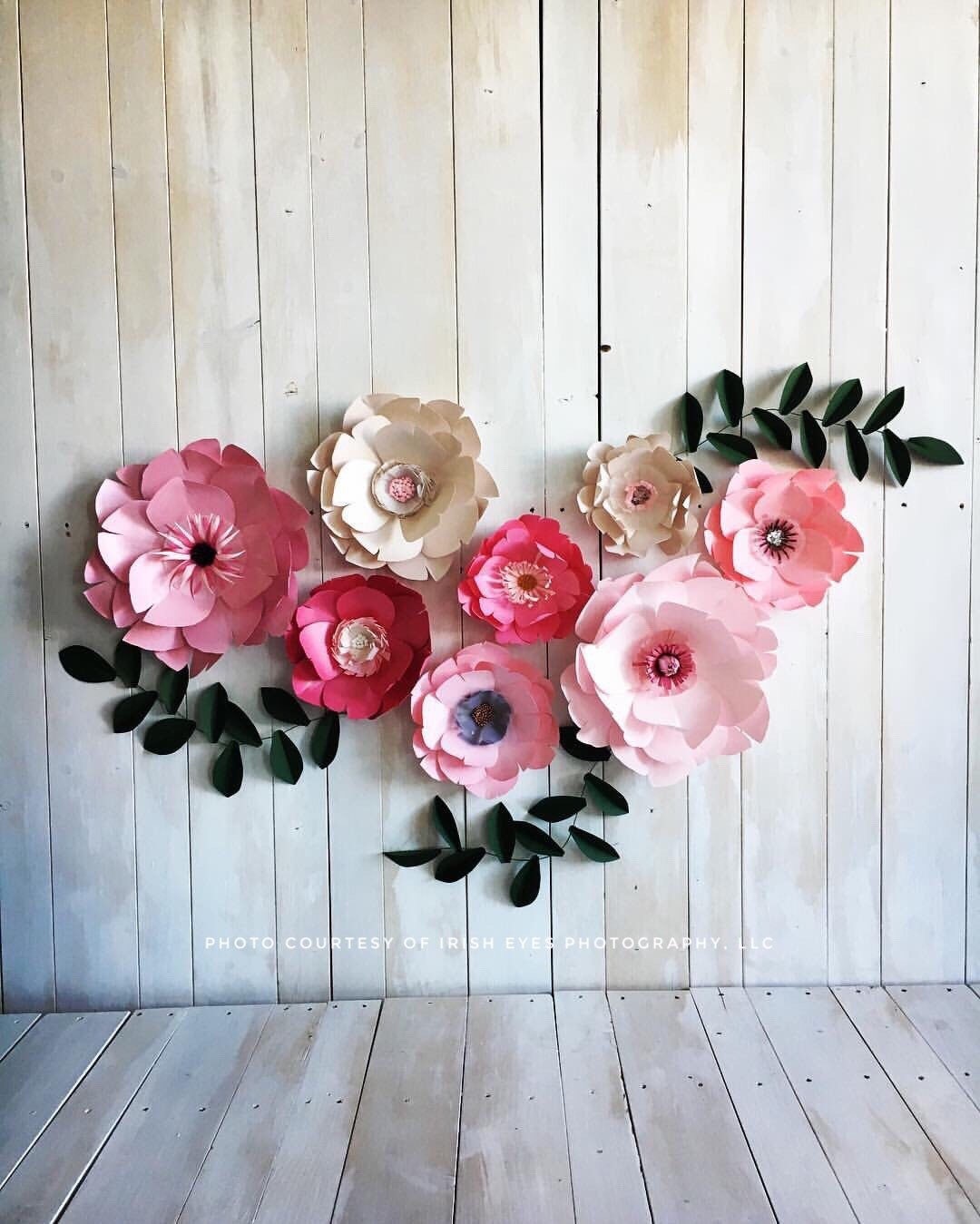 Pink Paper Flowers Baby Shower Decor Girl Bedroom Craft Room Pink Il Fullxfull Pink Paper Flowers Baby Shower Decor