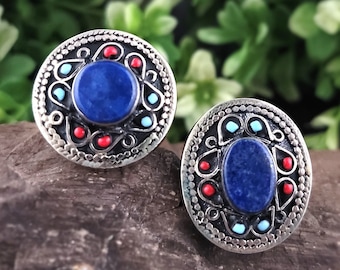 Lapis Afghan ring,Lapis lazuli,Blue stone ring,Kuchi Lapis ring,Afghan jewelry,Belly dance jewelry,Banjara ring,Vintage ring