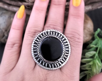 Black onyx ring,Carnelian ring,Afghan carnelian ring,Gypsy ring,Tribal ring,Black onyx jewelry,Carnelian stone,Healing stone,Kuchi ring