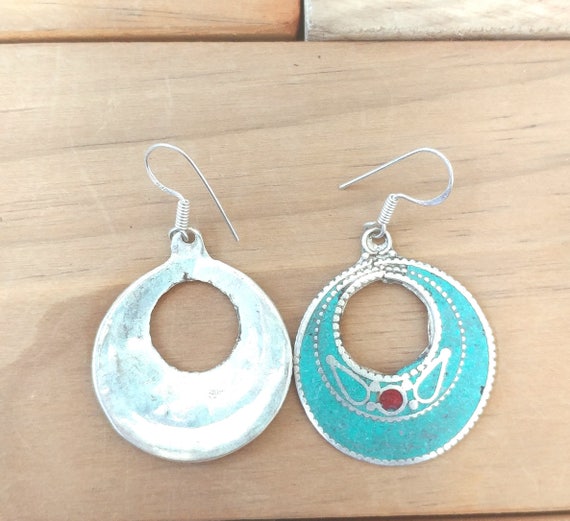 Tibetan earring,Lapis earring,Turquoise earring,C… - image 7
