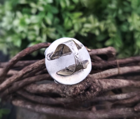 Green agate ring,Afghan ring,Gypsy ring,Kuchi rin… - image 2