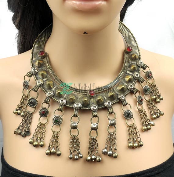 Afghan turkman ethnic choker,Turkman necklace,Trib
