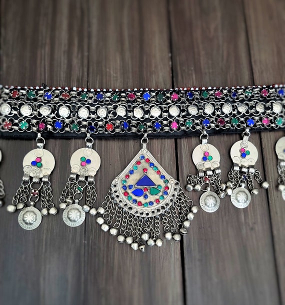 Silver Kuchi belt,Afghan belt,Gypsy belt,Belly da… - image 5