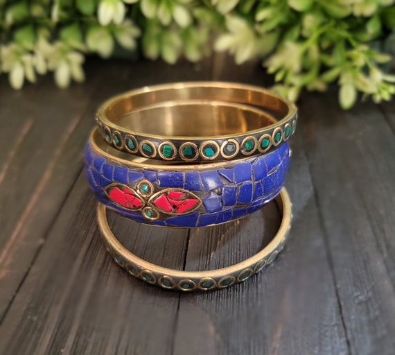 Stackable bangles,Tibetan bangles, Kada bangles,T… - image 5