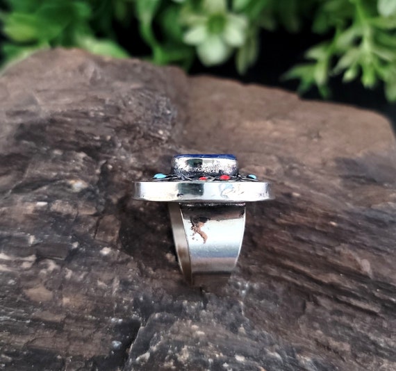 Lapis Afghan ring,Lapis lazuli,Blue stone ring,Kuchi … - Gem