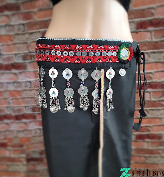 Afghan kuchi belt,Gypsy belt,Banjara belt,Belly da