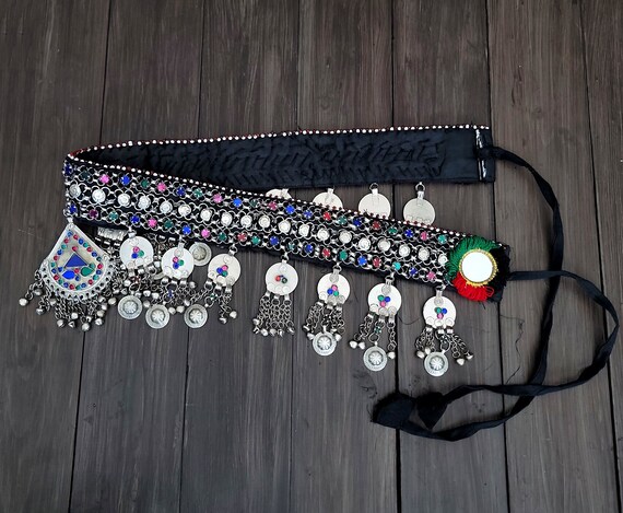 Silver Kuchi belt,Afghan belt,Gypsy belt,Belly da… - image 9