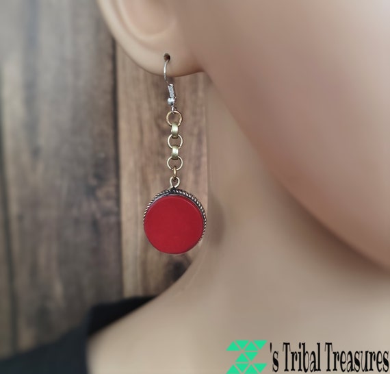 Red earring,Green earring,Blue earring,Cute earri… - image 2