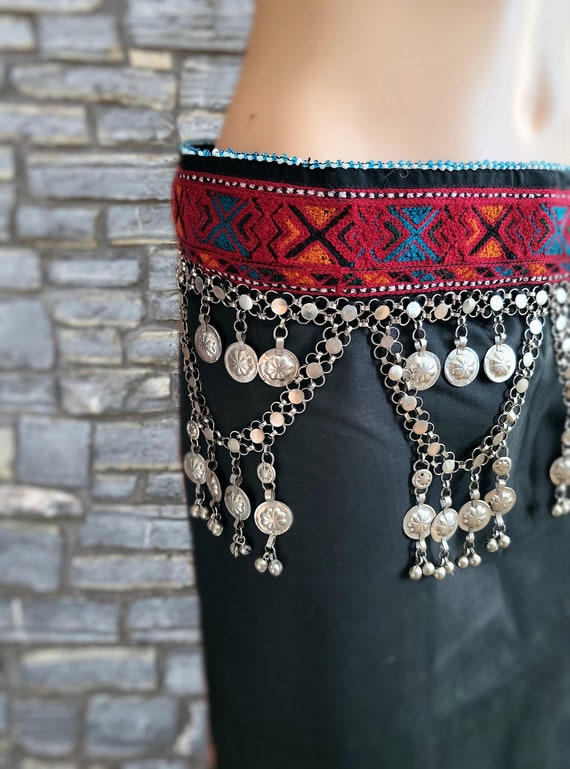 Tribal coin belt,Ethnic belts,Afghan jewelry,Turk… - image 3
