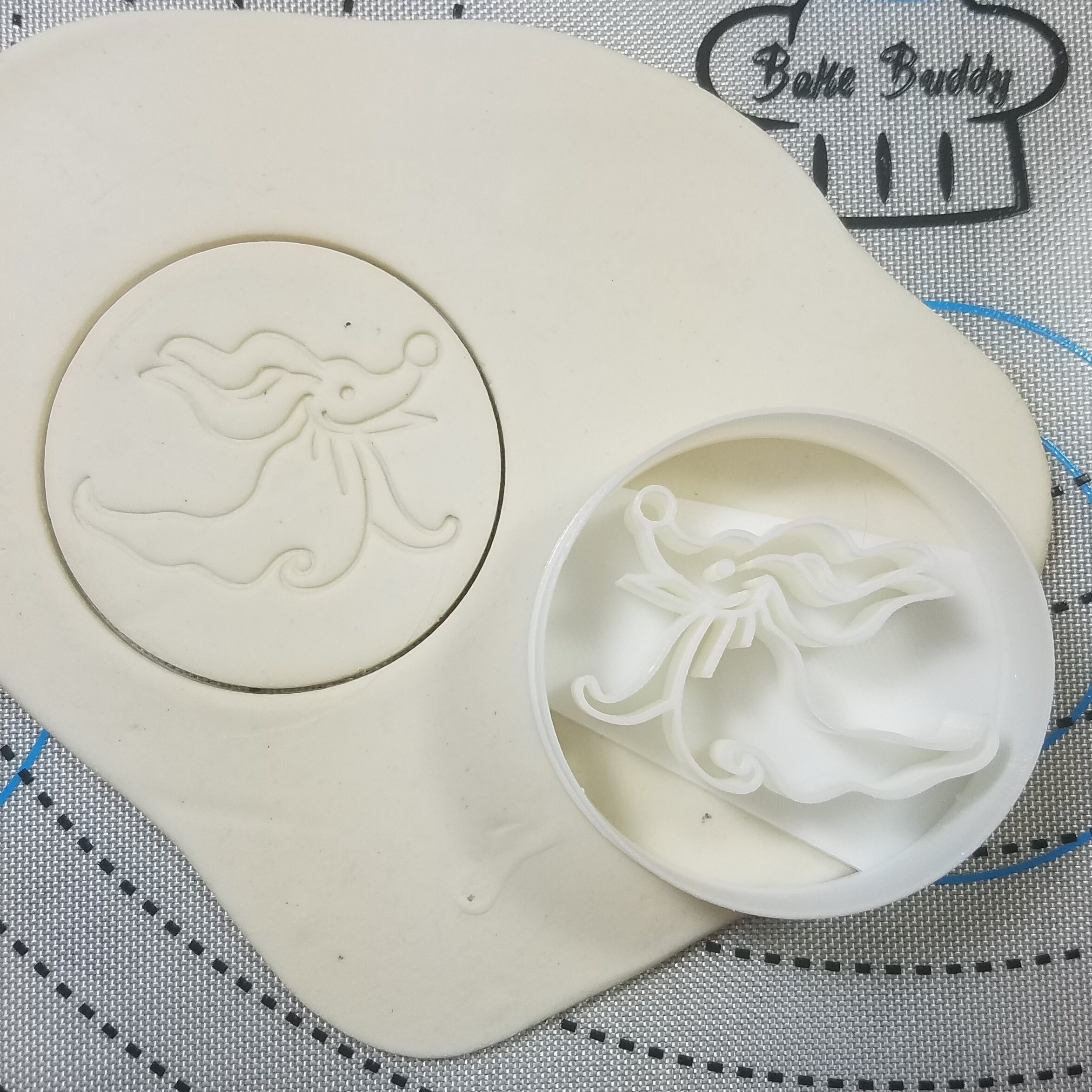 Zero Nightmare Before Christmas Inspired Cookie & Fondant Cutter