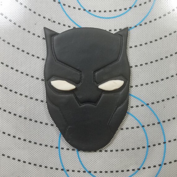 Black Panther Cookie and Fondant Cutter Fondant 2pc