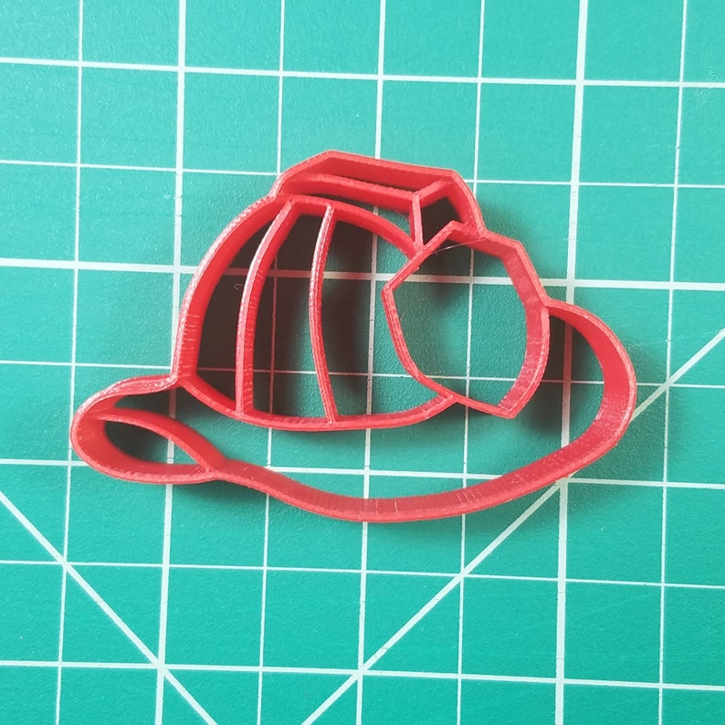 Fireman Hat Cookie and Fondant Cutter Detailed 1pc