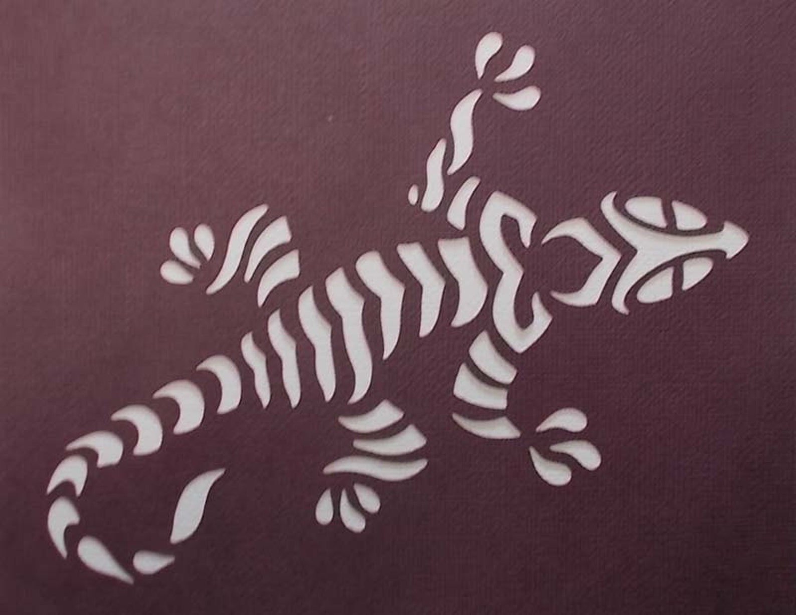 Lizard Stencil | Etsy