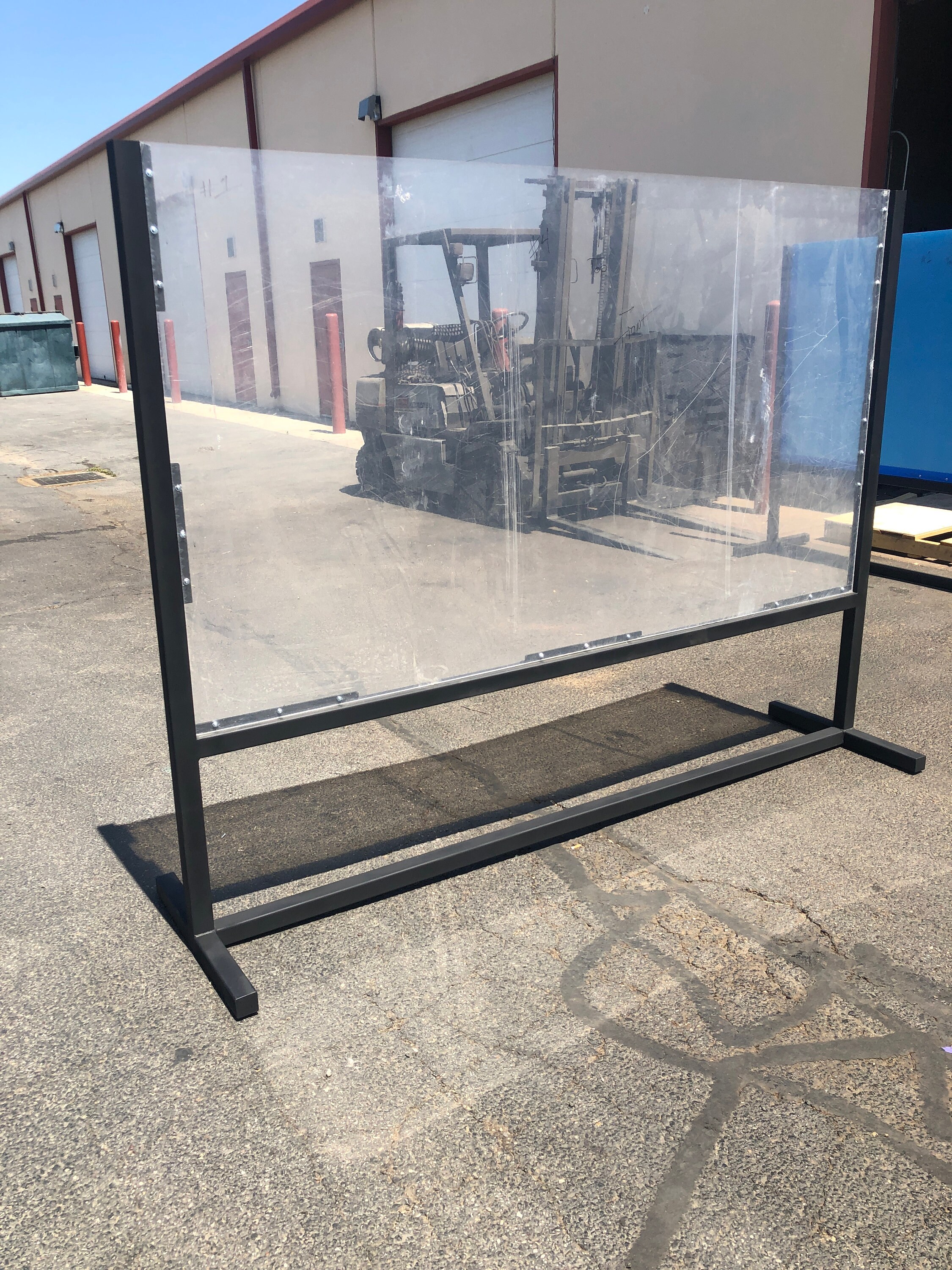 Large Floor Based Plexiglass Shields free standing l for Etsy