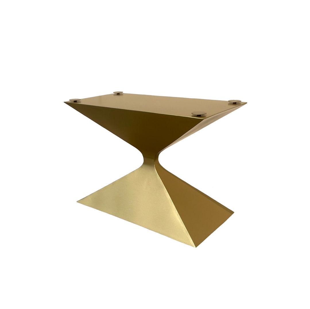 Gold Pedestal Table Base Hourglass Table Base Banquette Etsy
