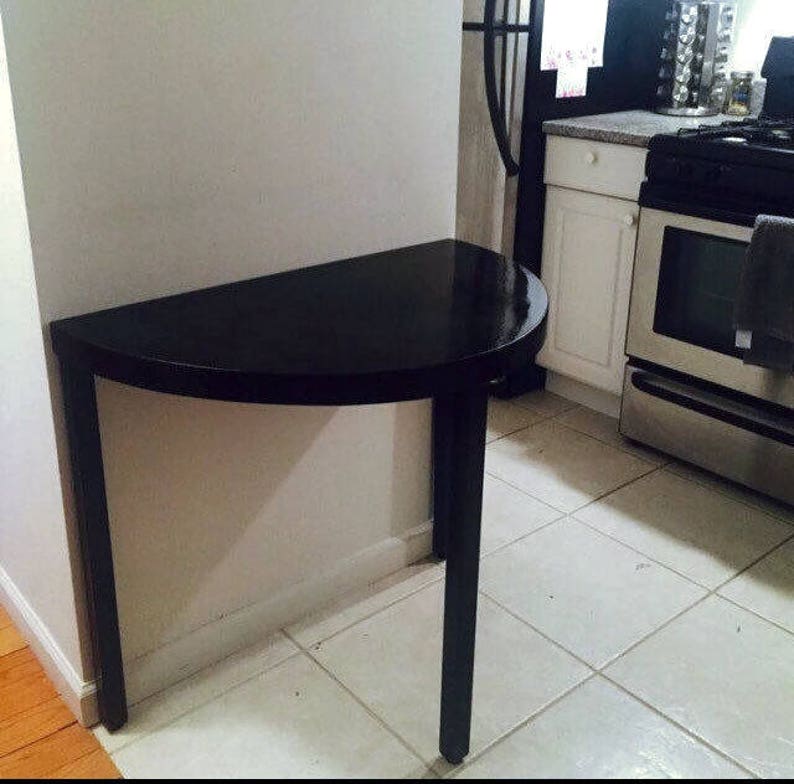 Half Moon Console Table Demilune Accent Table Foyer Etsy