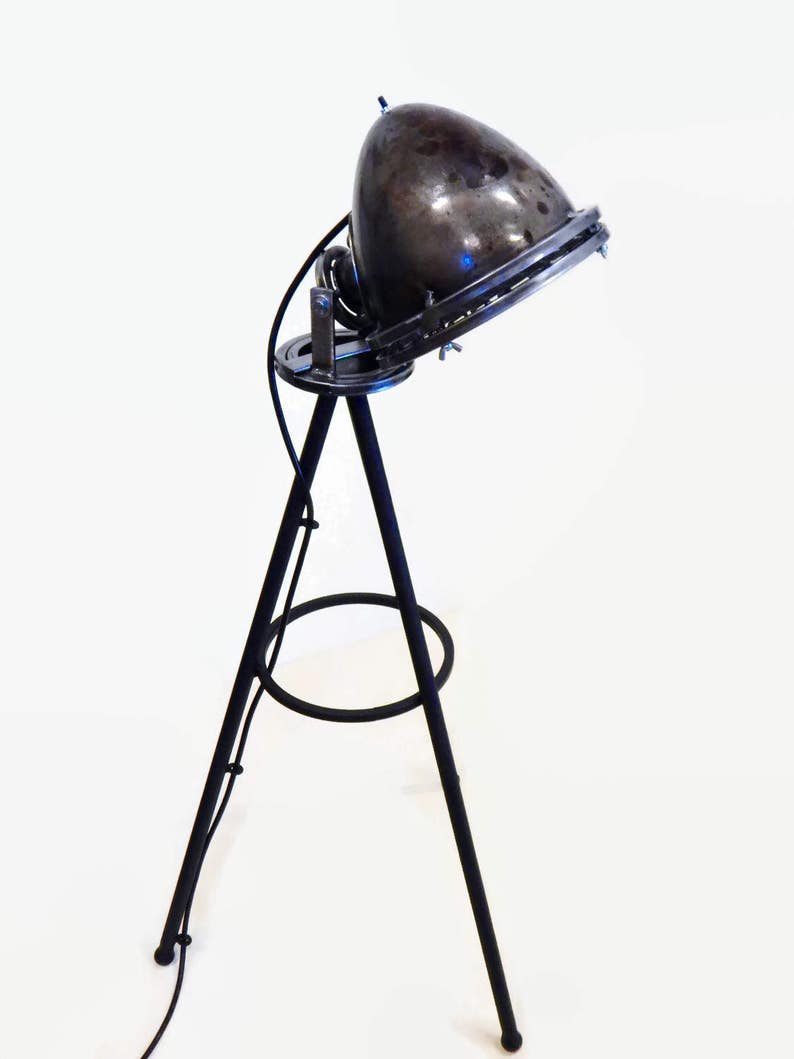 Industrial Floor Lamp One of a Kind Industrial Lamp Vintage automobile light