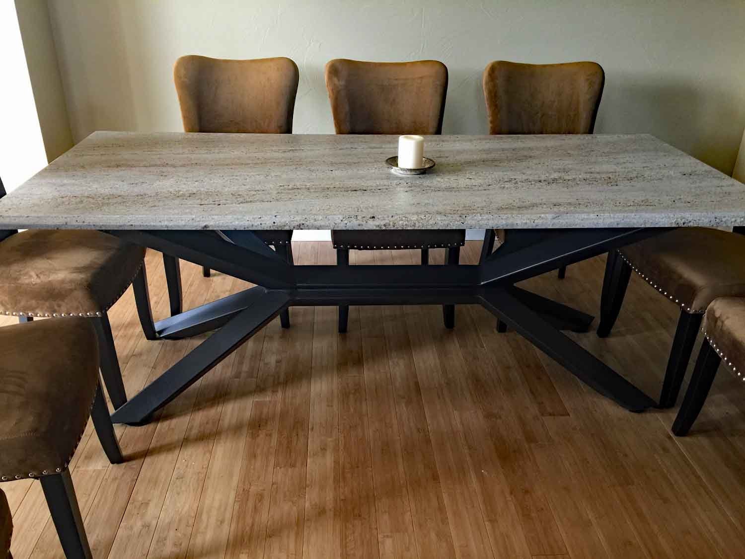 Metal Trestle Table Base Dining Table Base Etsy