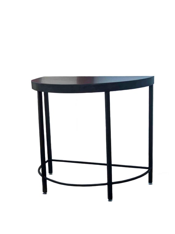 Half Moon Console Table Demilune Foyer Entryway Half Moon Console Table Demilune Foyer, Demilune Console Table Black