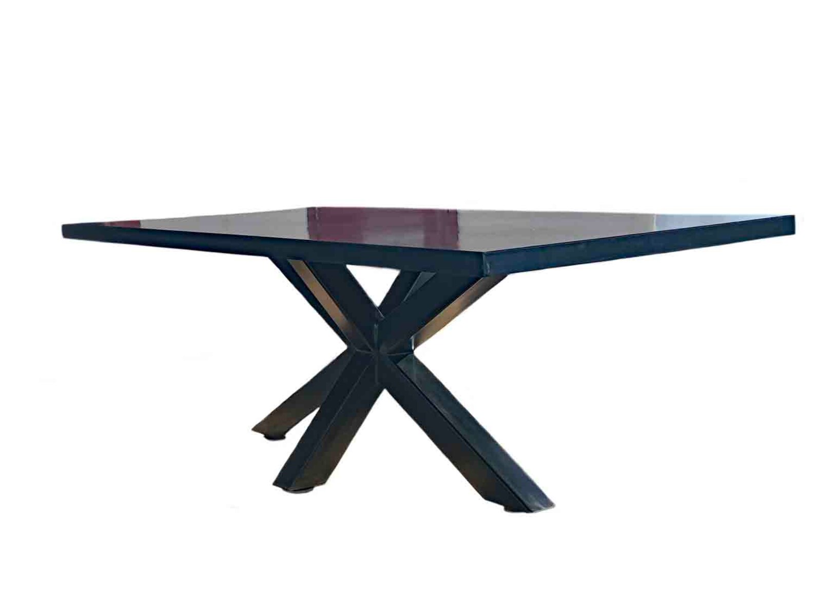 Industrial Metal Dining Table Metal Top Dining Table Etsy