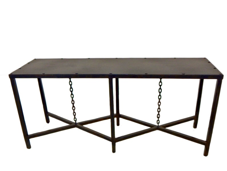 Chain Table Steel Console Table Metal Console Table Industrial Console Table