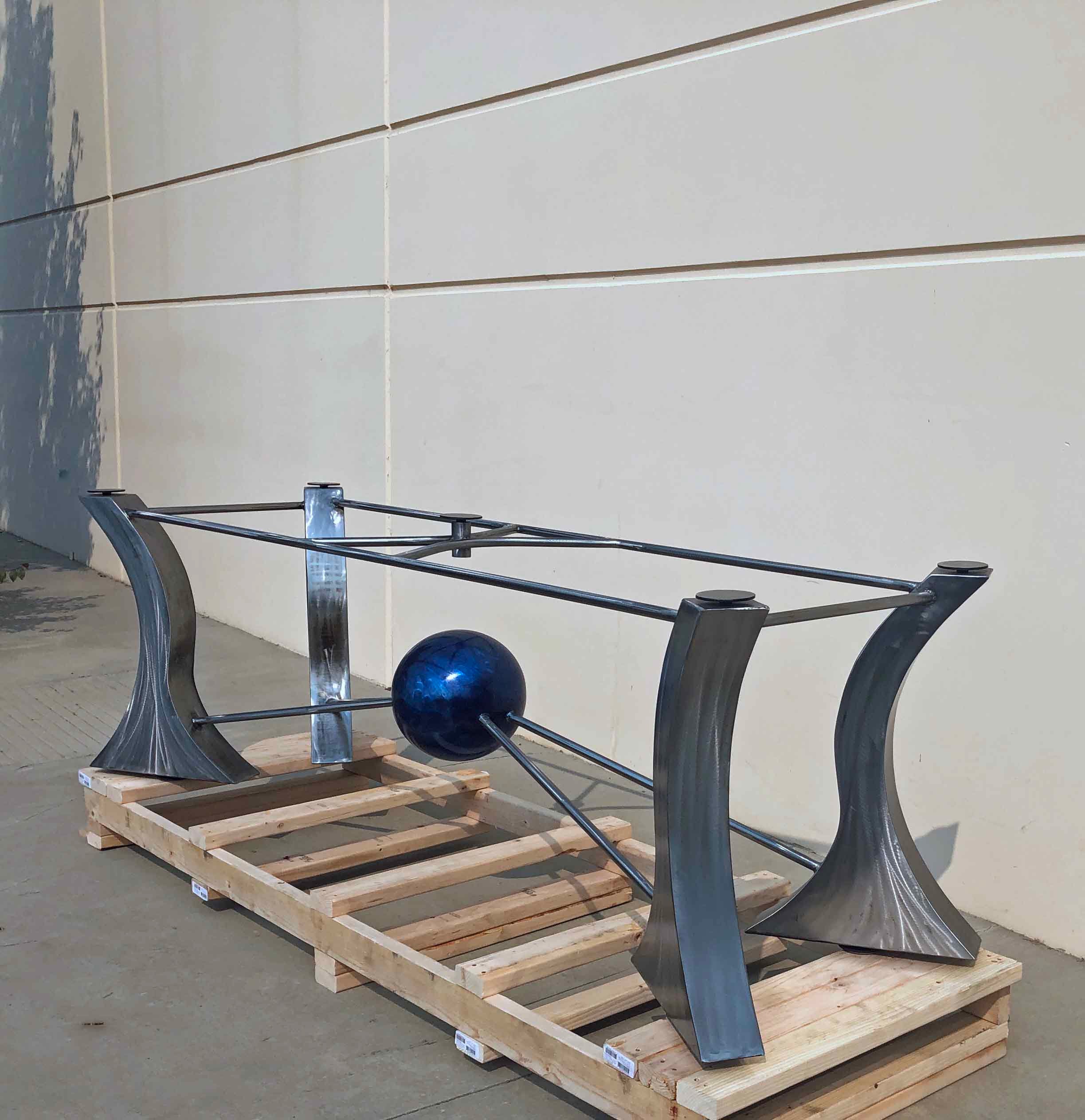 Sculptural Dining Table Base Metal Table Base Etsy