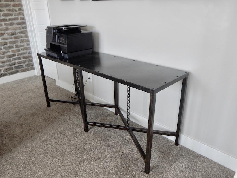 Chain Table Steel Console Table Metal Console Table Industrial Console Table