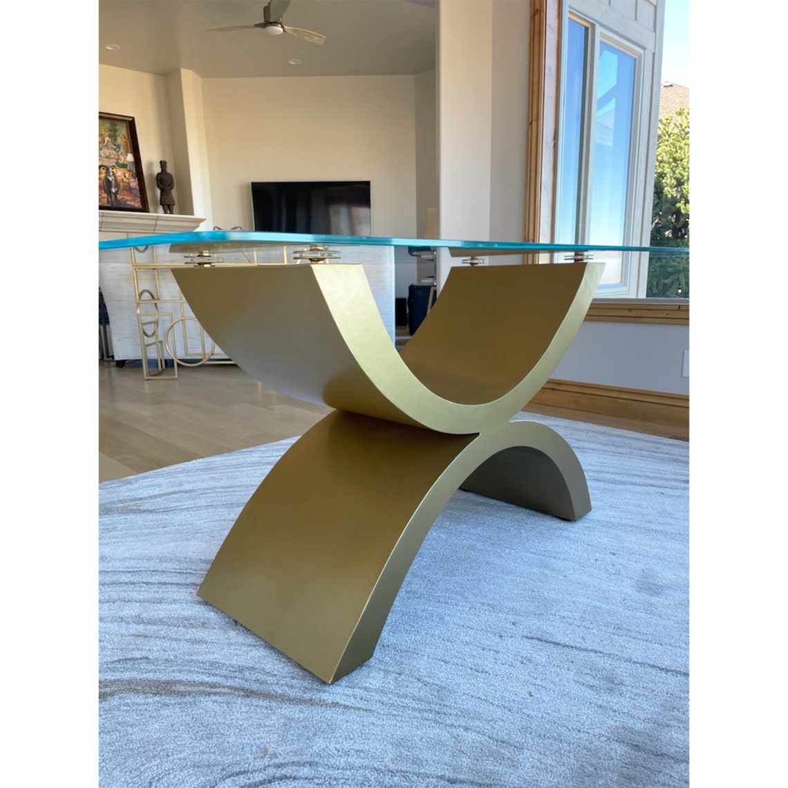 Custom Dining Table Base Granite Dining Table Base Metal Etsy