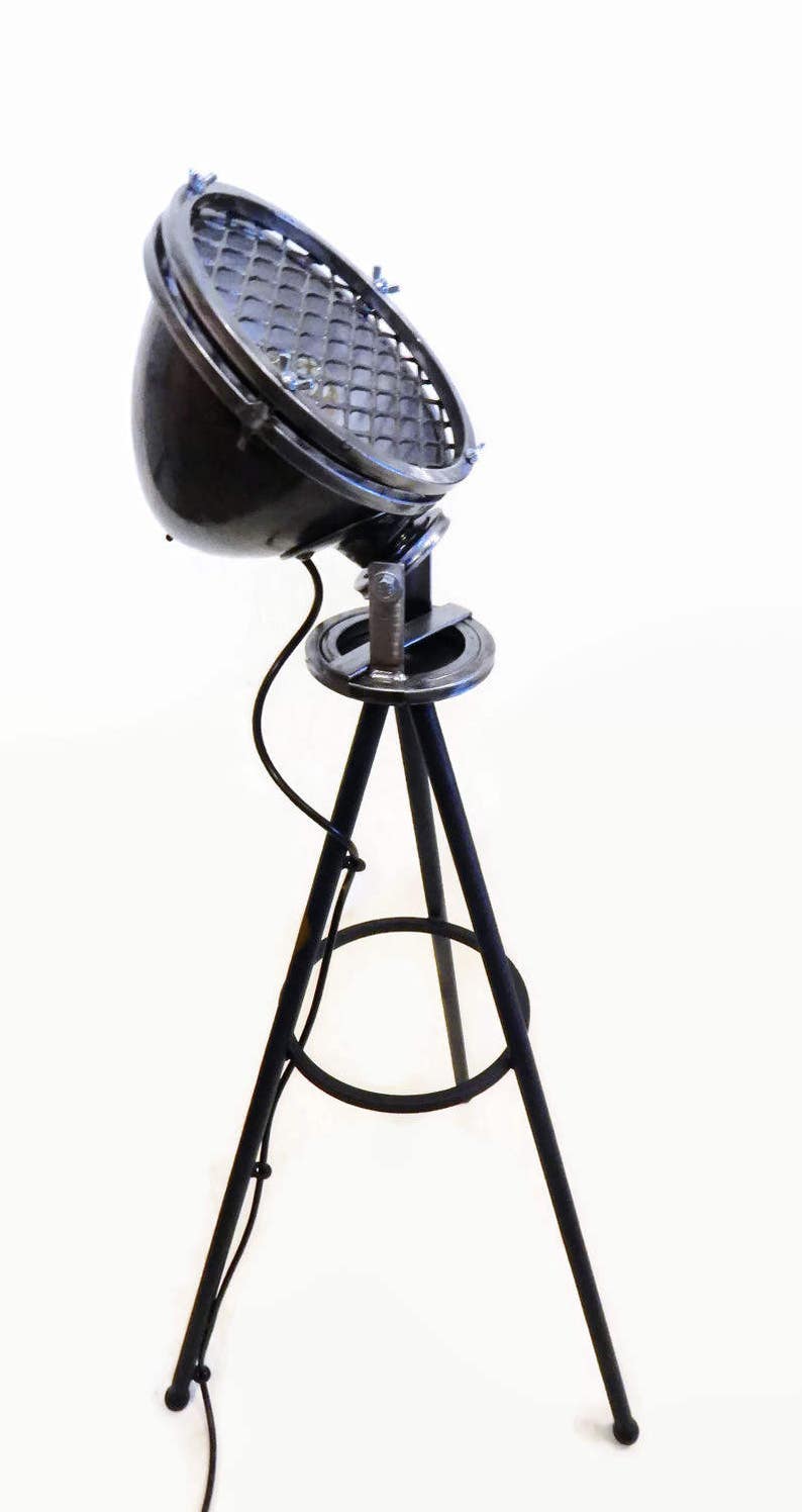 Industrial Floor Lamp One of a Kind Industrial Lamp Vintage automobile light