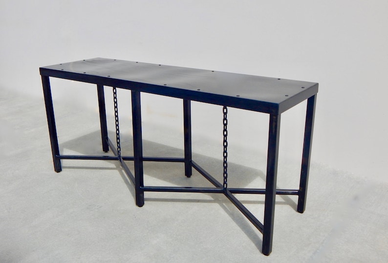 Chain Table Steel Console Table Metal Console Table Industrial Console Table
