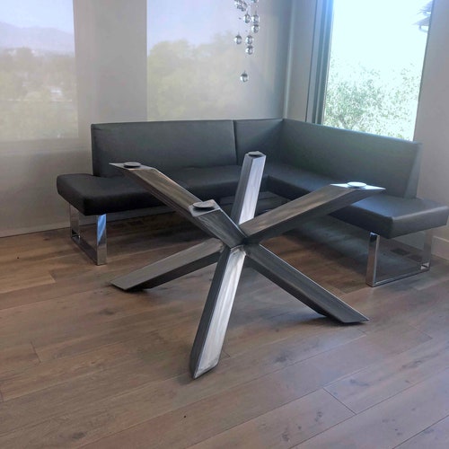 Modern Metal Dining Table Base 28h X 24w Etsy