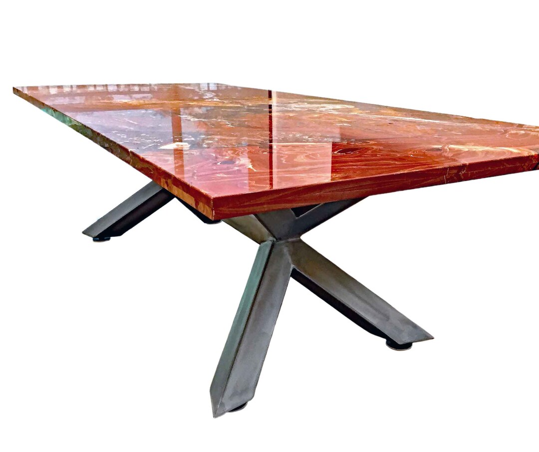 Table Base Pedestal Steel Table Frame Etsy