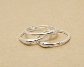 Plain Dot Sterling Silver Ring