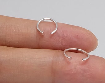Sterling Silver Nose Ring , adjustable body jewelry