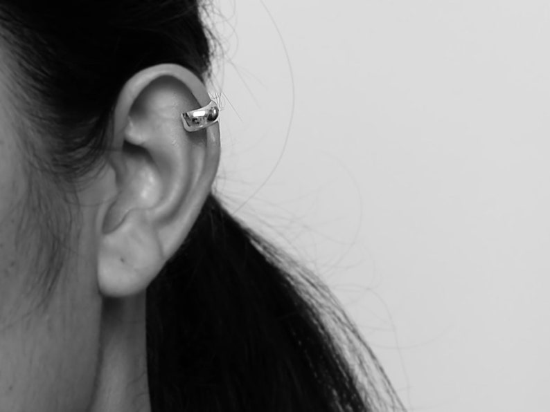 Basic no pierce ear cuffs Sterling silver ear cuffs no pierce earrings Plain Silver Ear Cuffs boho jewelry ear cuffs