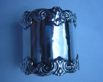 Vintage Sterling Silver Napkin Ring, Newburyport Silver Co., 1905-1914. Keene, NH., Antique Sterling Silver