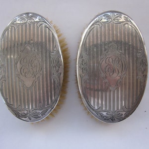 Sterling Silver Brush Set by the Alvin Silver Manufacturing Company, made before 1925, nice Father&#39;s Day gift.