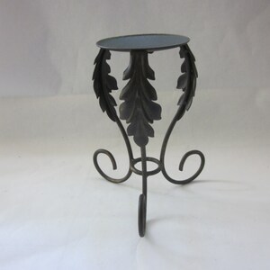 Three Leaf Pillar Candle Holder, Made in Mexico, 3 leaves design image 3
