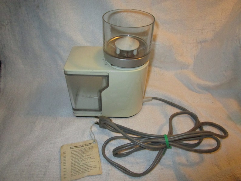 Vintage Braun KMM1 Burr Coffee Grinder Mill From West Germany With