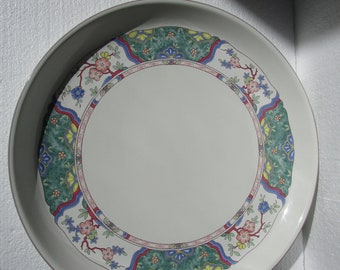 Mikasa Villa Medici CV 900 Round Platter, 14 1/4" in diameter, Provincial Line, 1990-1997, Serving Platter, Cake Plate