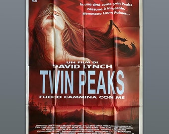 Affiche vintage 4F Twin Peaks Fire Walk With Me David Lynch 140 x 200 CM - 1992