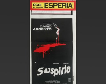 Affiche Cinéma Originale Suspiria 1977 - Dario Argento - 33 x 70 CM