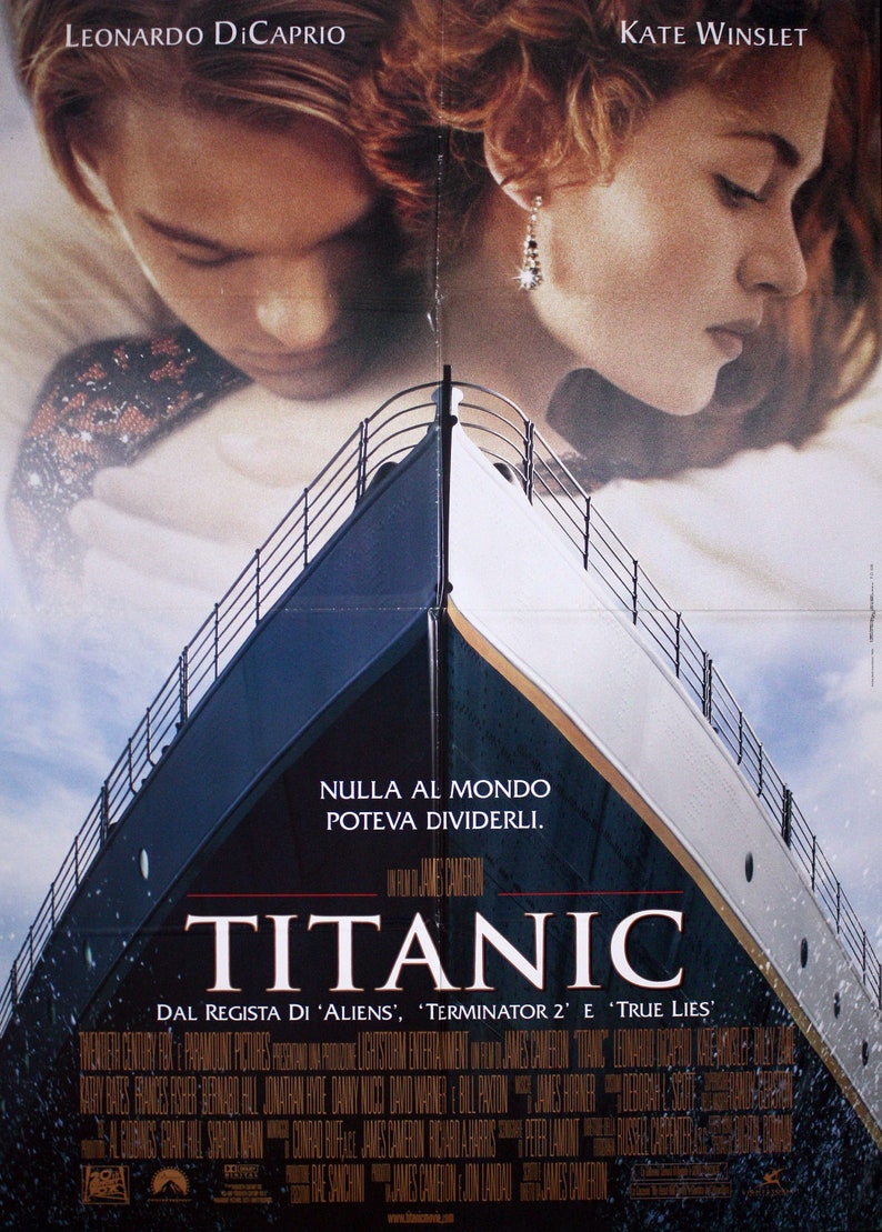 Regarder Titanic Film 1997 Big Original Movie Poster Titanic 2F Size: 100x140 CM 1997 | Etsy