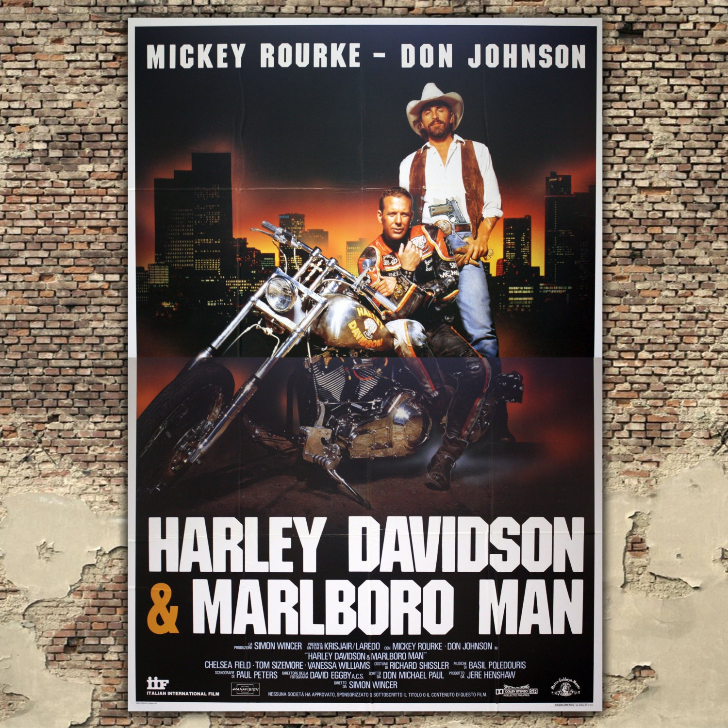 Original Poster Harley Davidson Marlboro Manner Grosse 140 Etsy