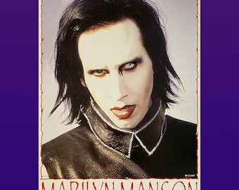Vintage Official Poster Marilyn Manson - 90s - Size 60X94 CM