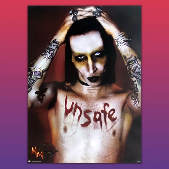 90s vintage poster「MARILYN MANSON」