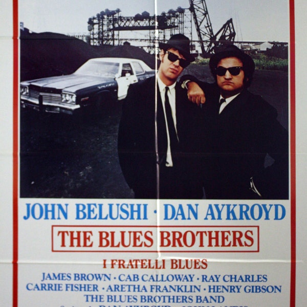 The Blues Brothers Originale Manifesto Cinematografico  100 x 140